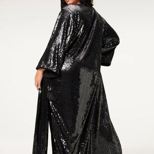 Good American Blk Sequin Duster 5/6